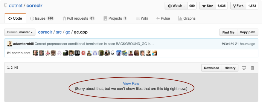 The file gc.cpp is so massive that GitHub cannot render it with syntax highlighting.